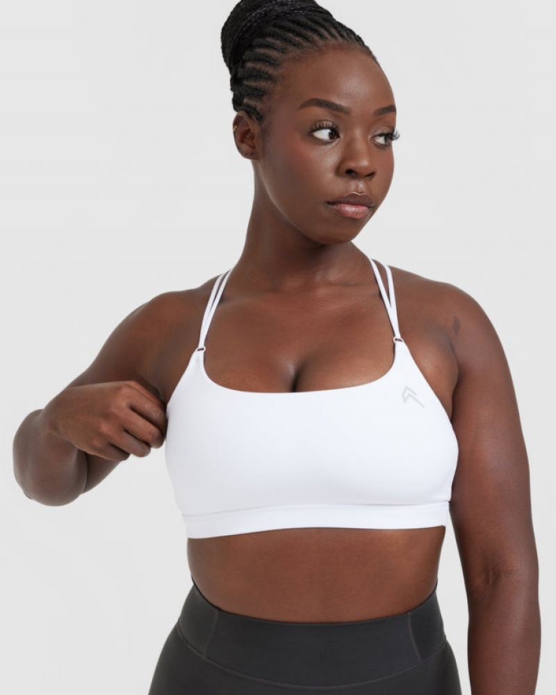 Oner Active Everyday Cross Over Bralette Sports Bras Weiß | ILZAEYK-71