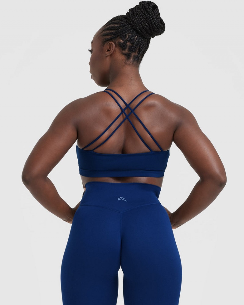 Oner Active Everyday Cross Over Bralette Sports Bras Blau | KTIJUFC-92