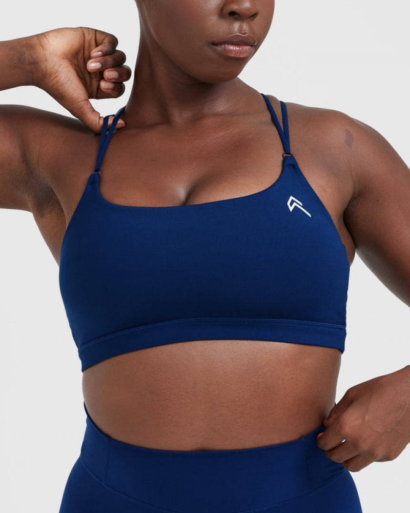 Oner Active Everyday Cross Over Bralette Sports Bras Blau | KTIJUFC-92