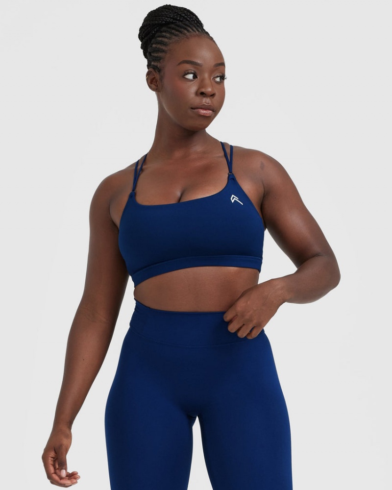 Oner Active Everyday Cross Over Bralette Sports Bras Blau | KTIJUFC-92