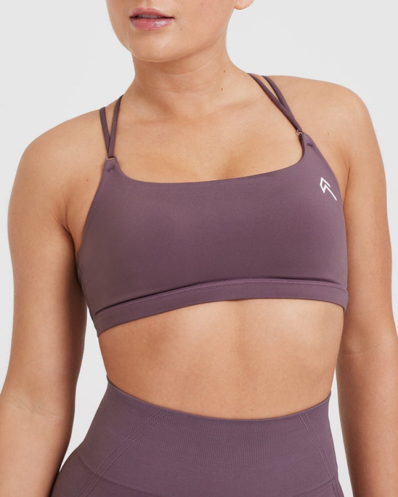 Oner Active Everyday Cross Over Bralette Sports Bras Lila | GYIMSLZ-17