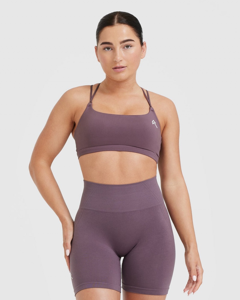 Oner Active Everyday Cross Over Bralette Sports Bras Lila | GYIMSLZ-17