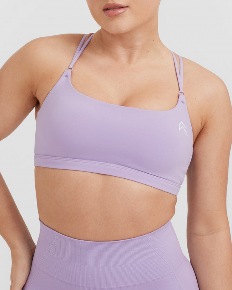 Oner Active Everyday Cross Over Bralette Sports Bras Lila | WZDTBOL-83