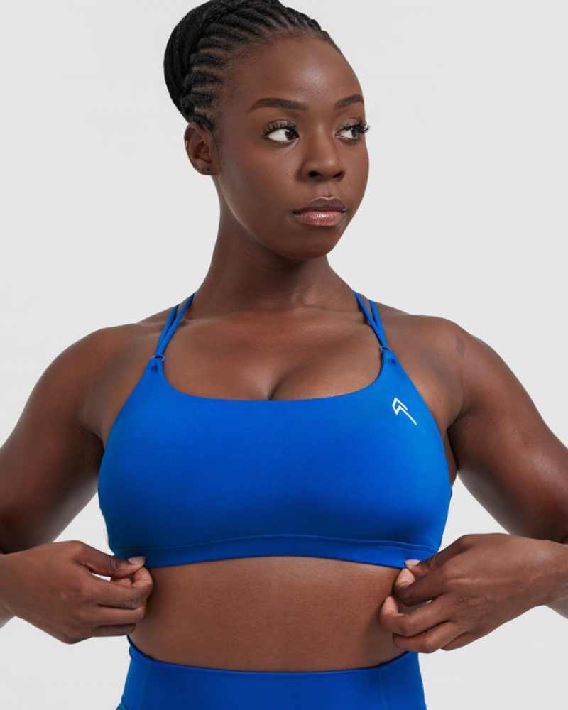 Oner Active Everyday Cross Over Bralette Sports Bras Tiefesblau | BFHLRIS-58