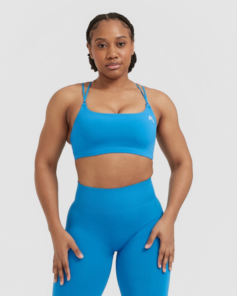 Oner Active Everyday Cross Over Bralette Sports Bras Blau | KCDWLPO-62