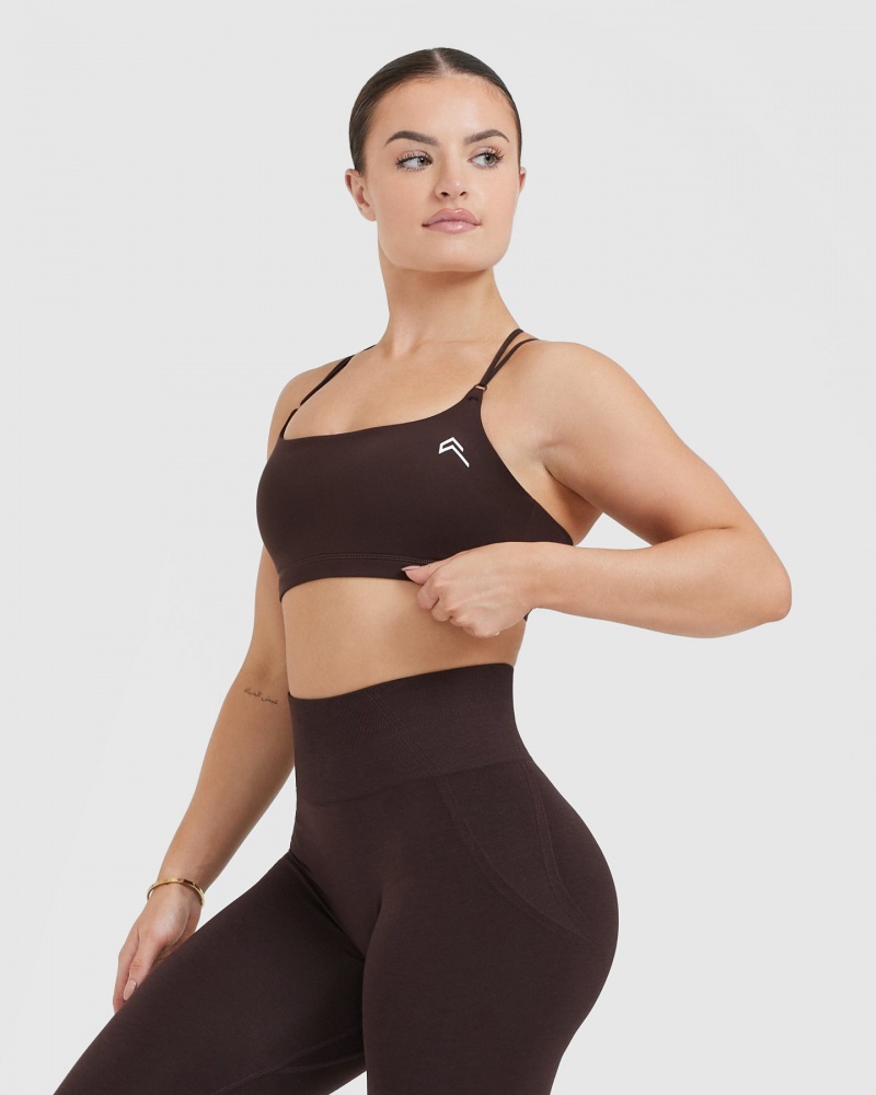 Oner Active Everyday Cross Over Bralette Sports Bras Dunkelgrau | YQWNHDR-97