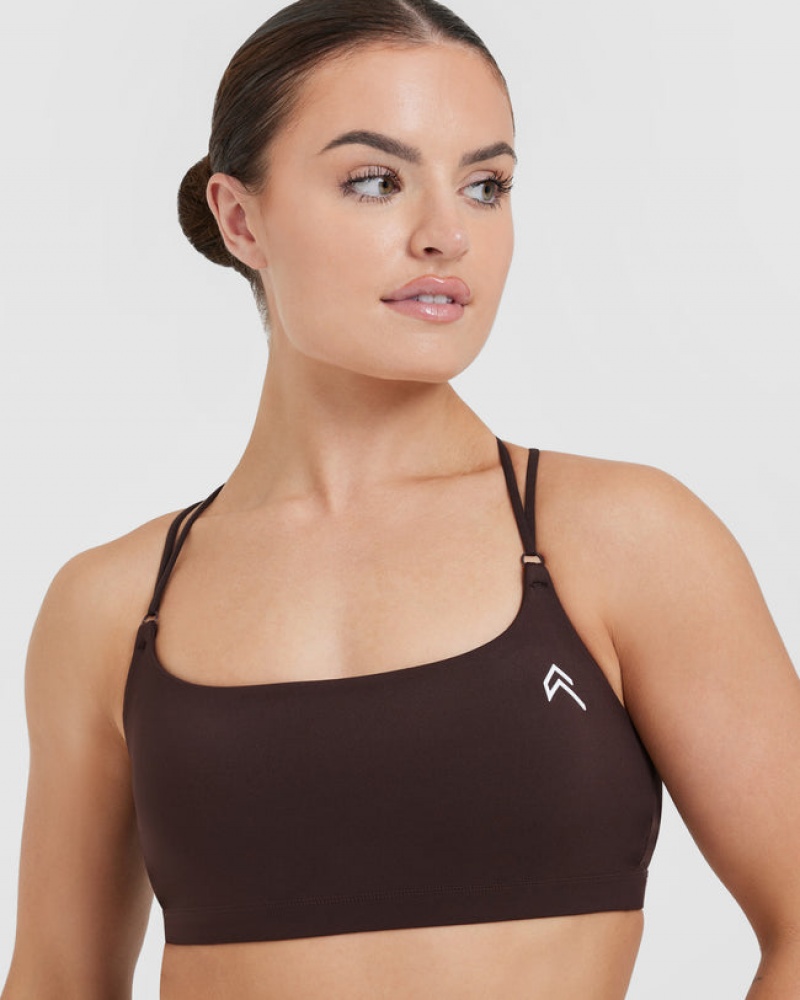 Oner Active Everyday Cross Over Bralette Sports Bras Dunkelgrau | YQWNHDR-97