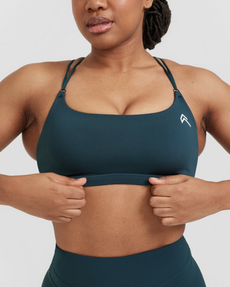 Oner Active Everyday Cross Over Bralette Sports Bras Blau | YGDQBIA-72