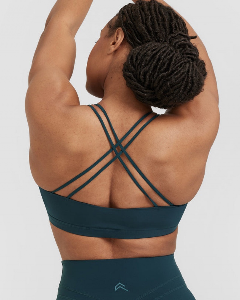 Oner Active Everyday Cross Over Bralette Sports Bras Blau | YGDQBIA-72