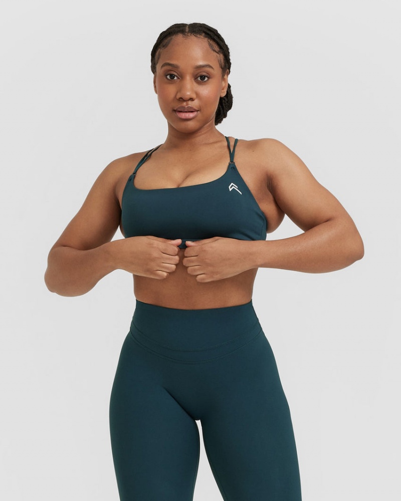 Oner Active Everyday Cross Over Bralette Sports Bras Blau | YGDQBIA-72