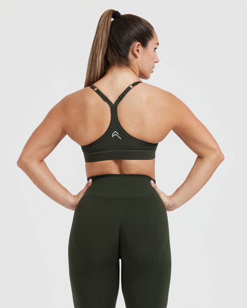 Oner Active Everyday Sports Bras Khaki | XROJYFU-04