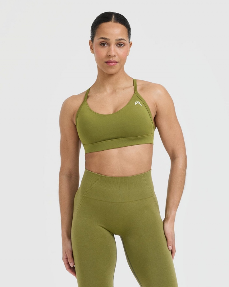 Oner Active Everyday Sports Bras Olivgrün Grün | HJDWXQK-72