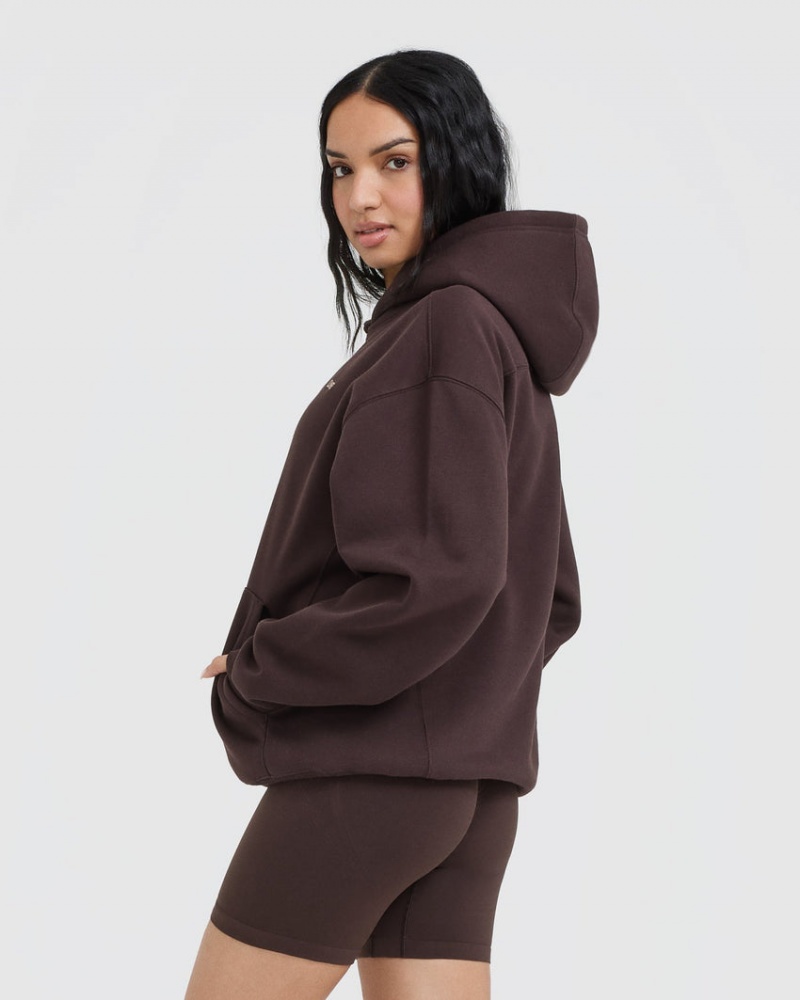 Oner Active Foundations Hoodie Lila Braun | IAWKUYQ-60