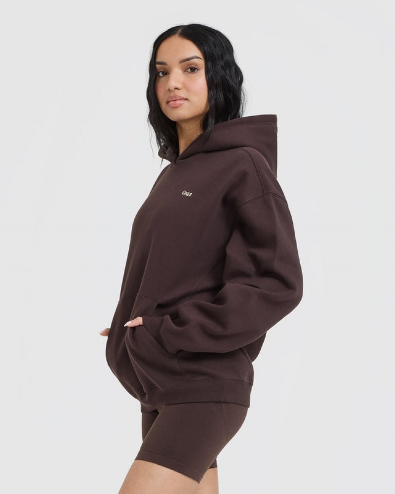 Oner Active Foundations Hoodie Lila Braun | IAWKUYQ-60