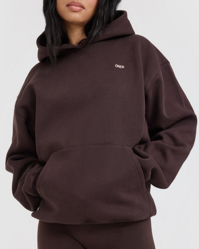 Oner Active Foundations Hoodie Lila Braun | IAWKUYQ-60