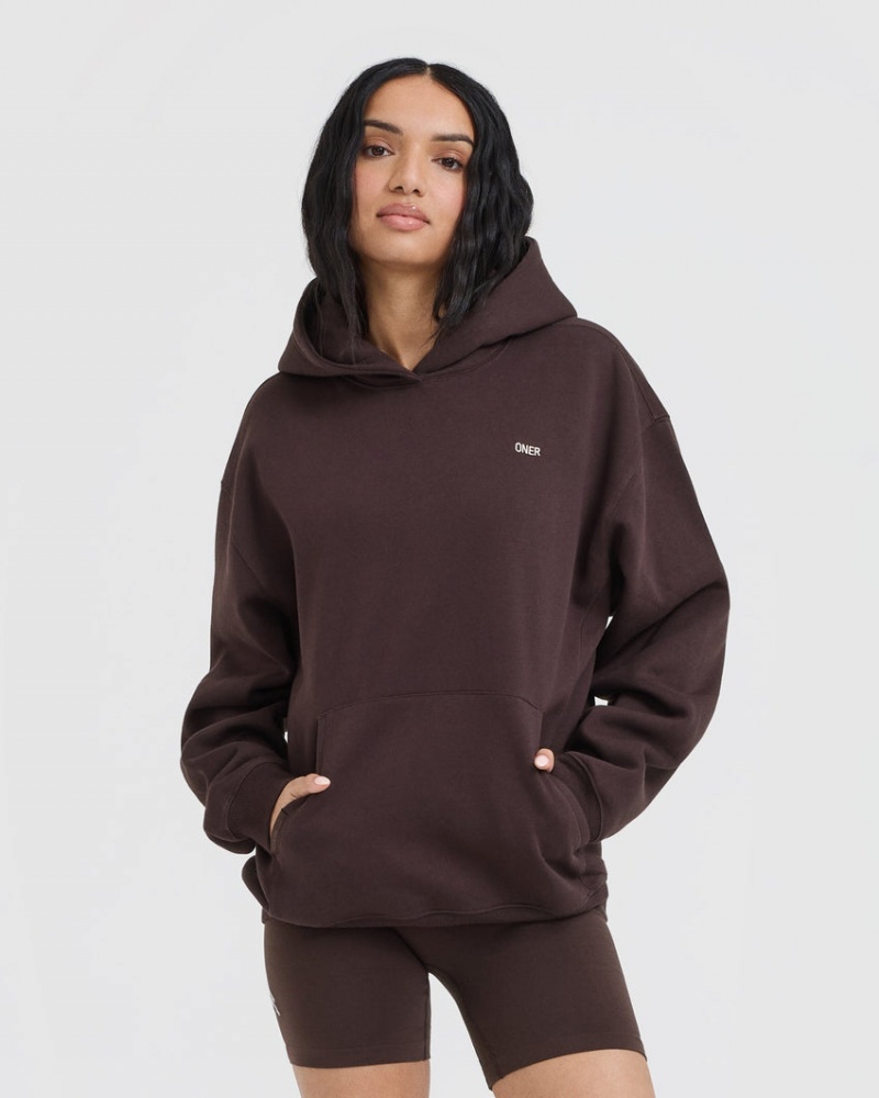 Oner Active Foundations Hoodie Lila Braun | IAWKUYQ-60