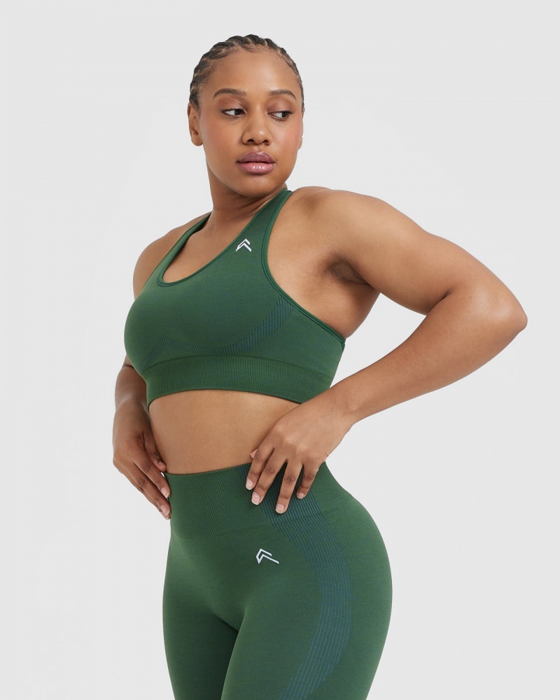 Oner Active Klassische Seamless 2.0 Bralette Sports Bras Grün | GOVUDTQ-18