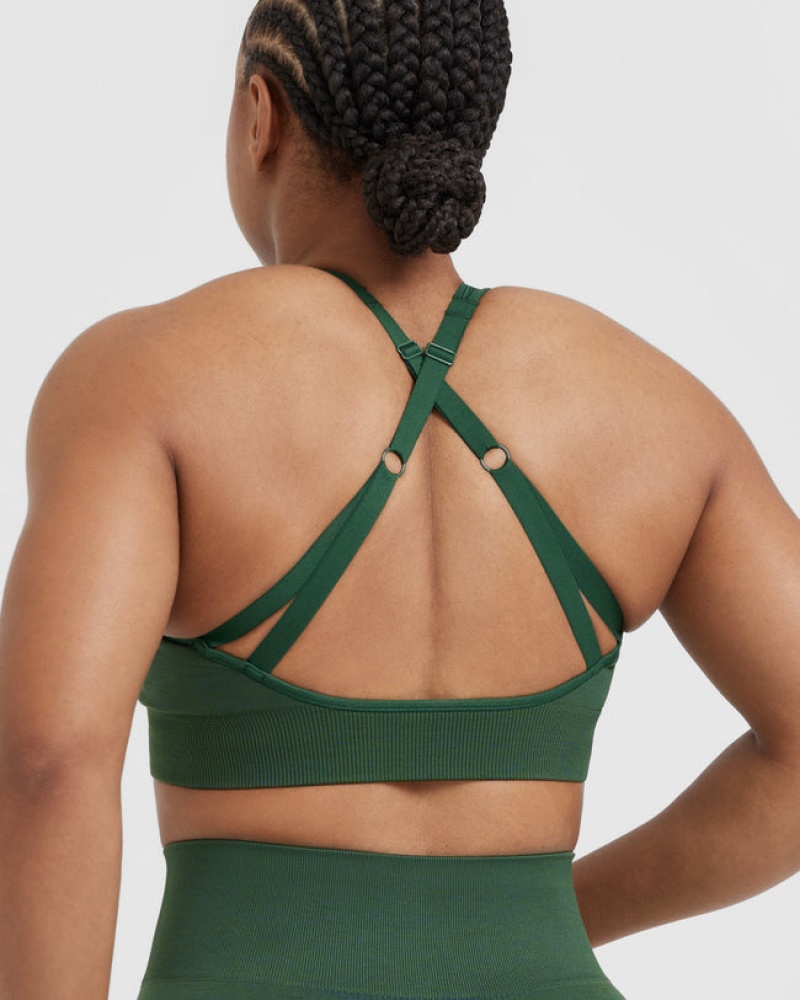 Oner Active Klassische Seamless 2.0 Bralette Sports Bras Grün | GOVUDTQ-18