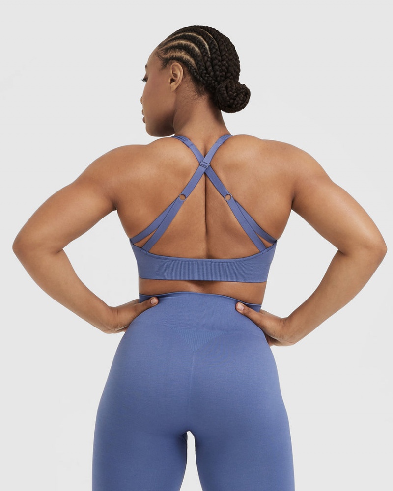 Oner Active Klassische Seamless 2.0 Bralette Sports Bras Blau | KEIFCVO-09