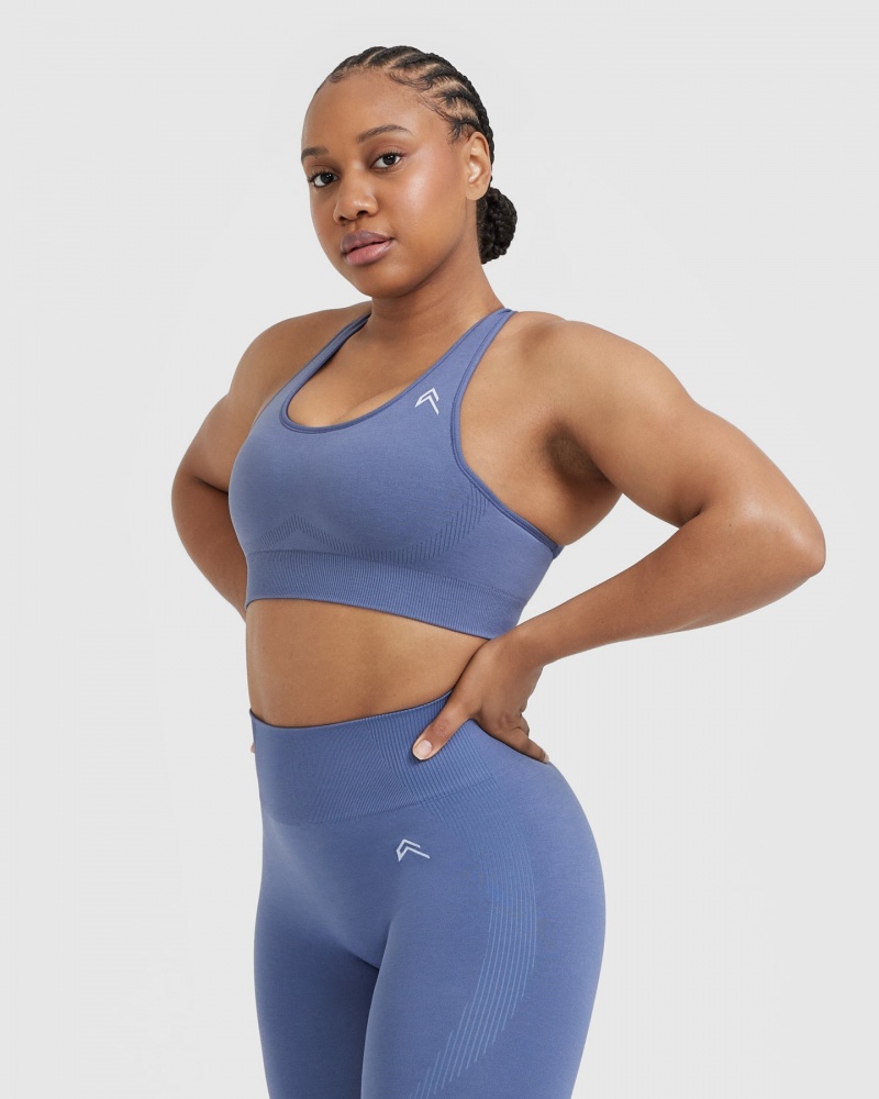 Oner Active Klassische Seamless 2.0 Bralette Sports Bras Blau | KEIFCVO-09