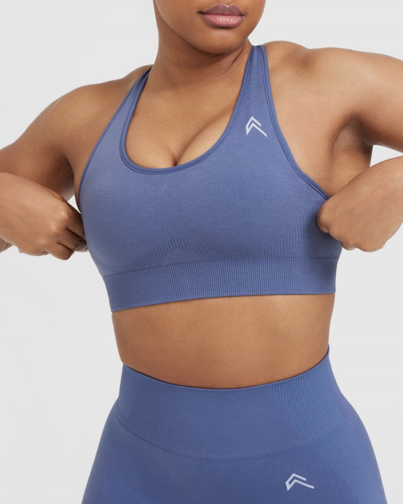 Oner Active Klassische Seamless 2.0 Bralette Sports Bras Blau | KEIFCVO-09