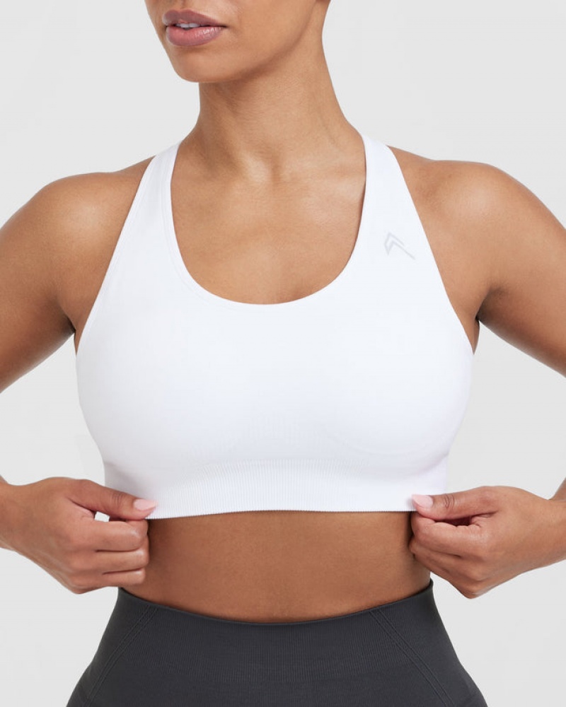 Oner Active Klassische Seamless 2.0 Bralette Sports Bras Weiß | QXUIMRJ-82