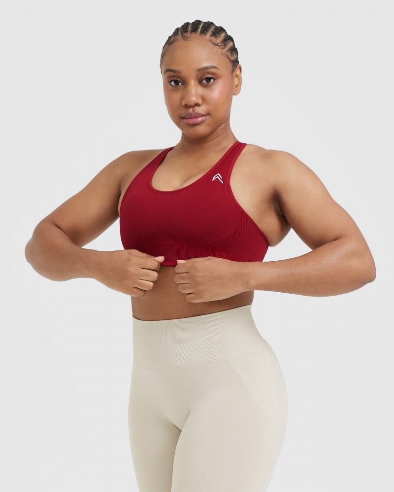 Oner Active Klassische Seamless 2.0 Bralette Sports Bras Rot Bordeaux | GHSXUKL-04