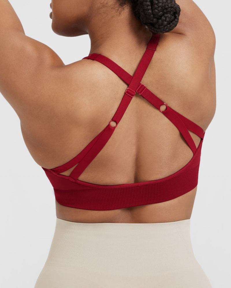 Oner Active Klassische Seamless 2.0 Bralette Sports Bras Rot Bordeaux | GHSXUKL-04