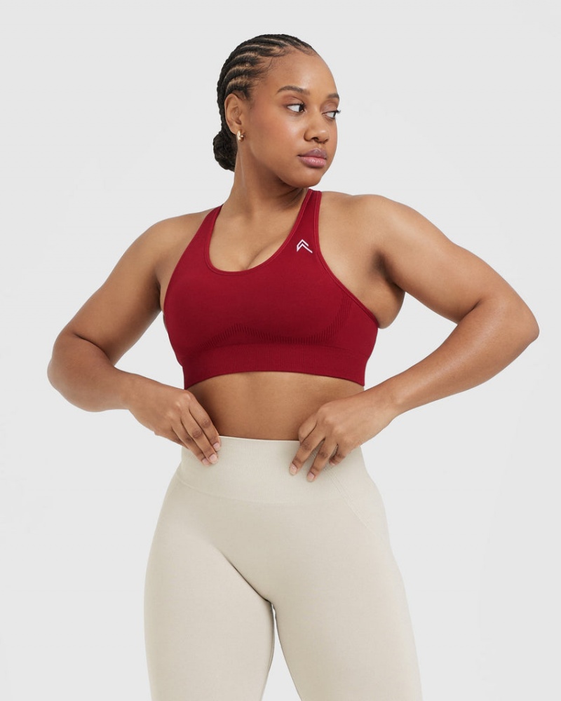 Oner Active Klassische Seamless 2.0 Bralette Sports Bras Rot Bordeaux | GHSXUKL-04