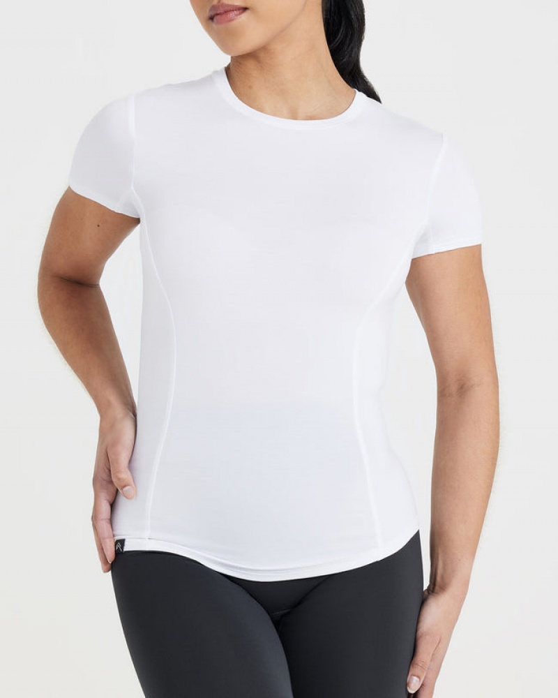 Oner Active Mellow Soft Kurzes Sleeve T-shirts Weiß | ECGFVQD-36