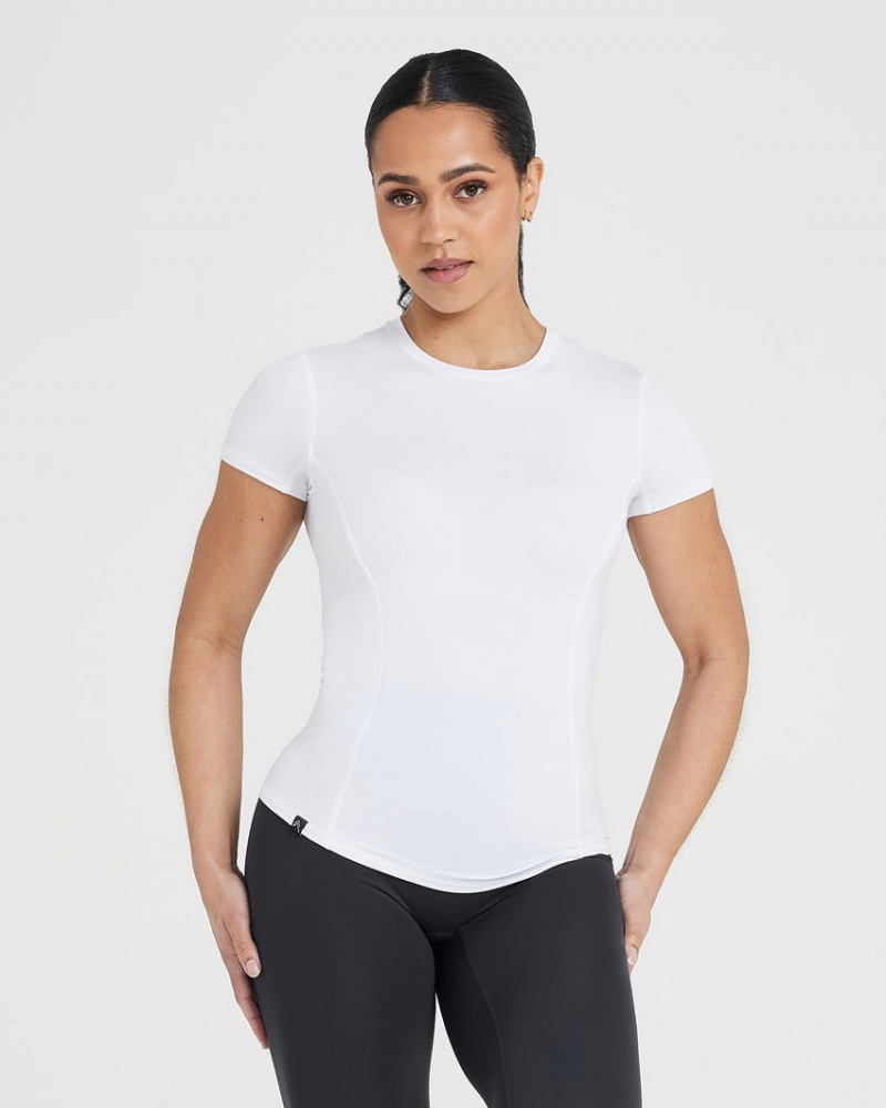 Oner Active Mellow Soft Kurzes Sleeve T-shirts Weiß | ECGFVQD-36