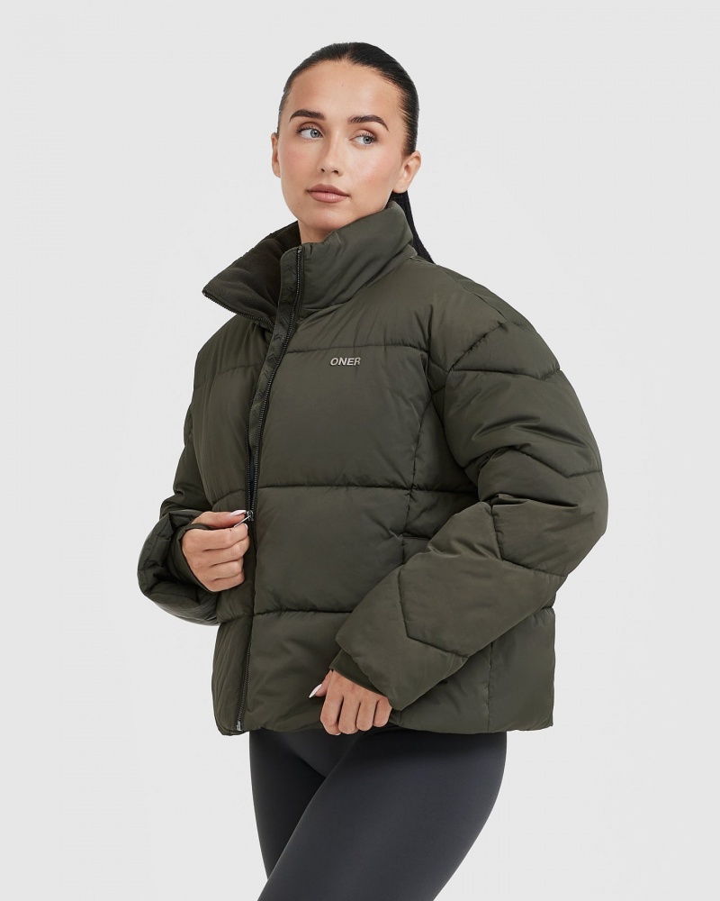 Oner Active Puffer Jacken Khaki | YXJPFDC-80