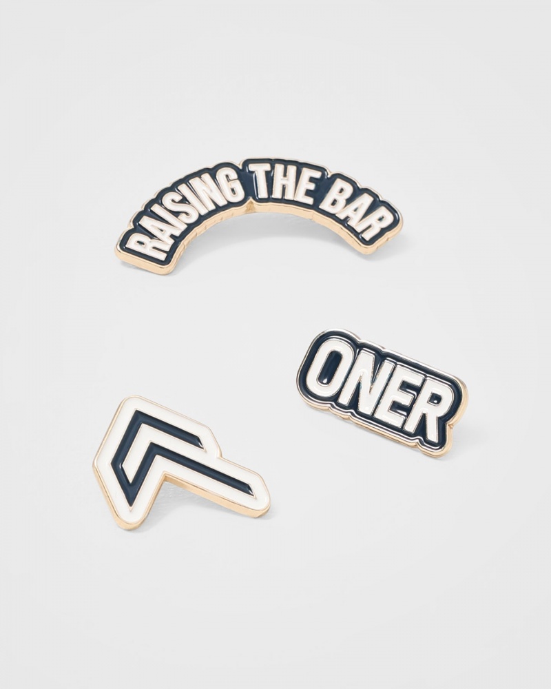 Oner Active Raising The Bar Graphic Pins 3 Pack Accessoires Blau Weiß | OJHZDNS-61