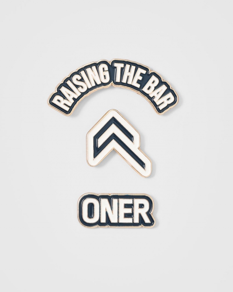 Oner Active Raising The Bar Graphic Pins 3 Pack Accessoires Blau Weiß | OJHZDNS-61