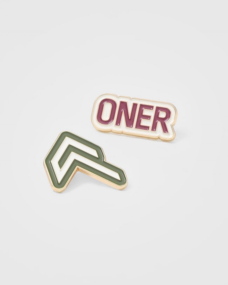 Oner Active Raising The Bar Graphic Pins 3 Pack Accessoires Rosa Khaki | VKHNBFC-27