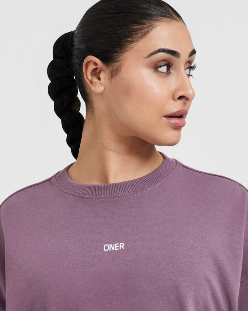 Oner Active Raising The Bar Graphic Unisex T-shirts Lila | LKEAFHX-36