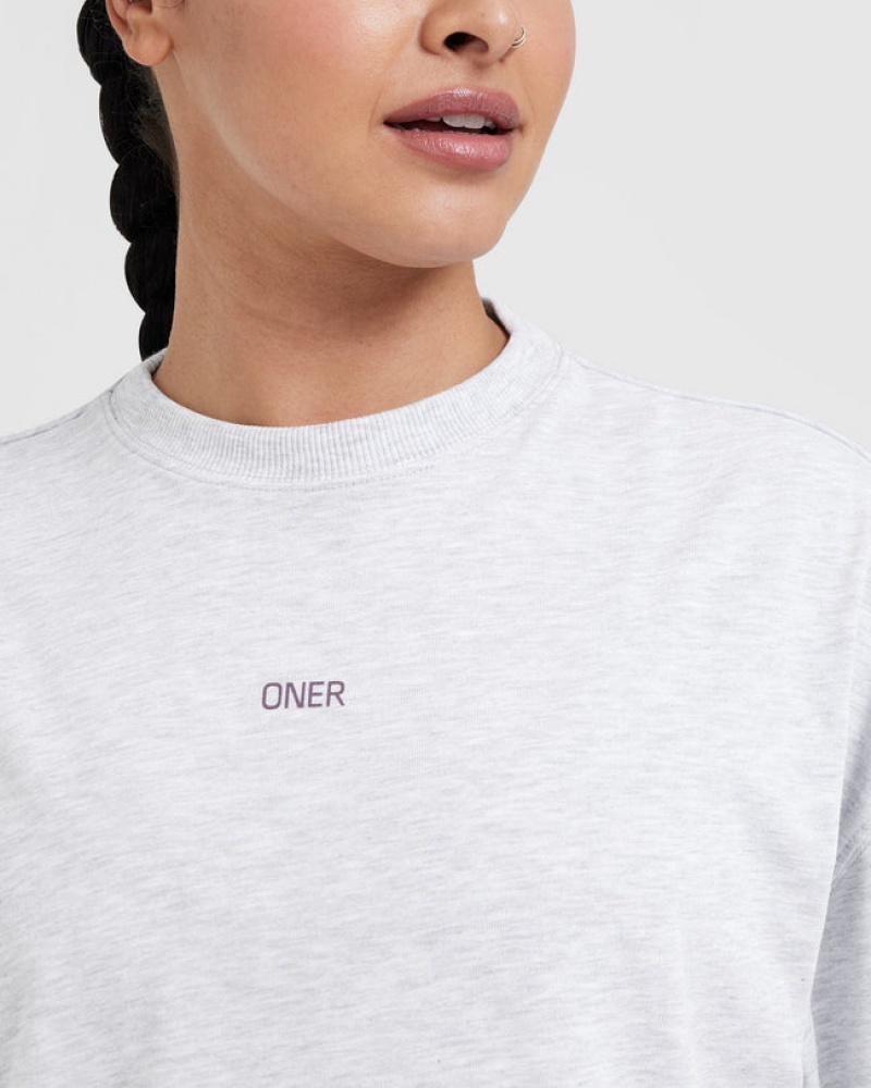 Oner Active Raising The Bar Graphic Unisex T-shirts Hellgrau | OHZVENP-31