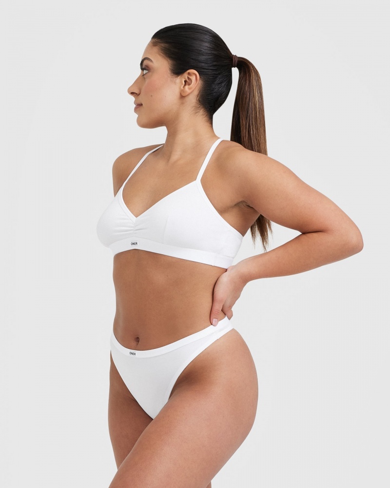 Oner Active Soft Klassische Bralette Unterwäsche Weiß | JOPYAXT-57