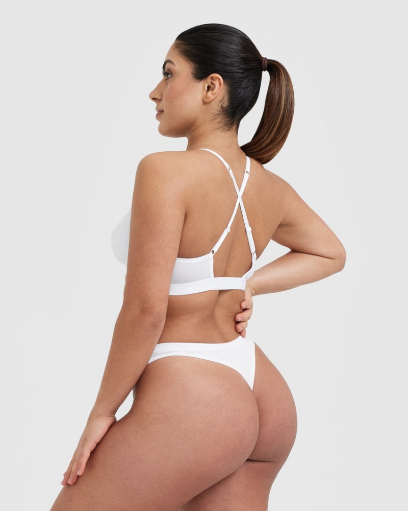 Oner Active Soft Klassische Tanga Unterwäsche Weiß | RMVUWEB-43