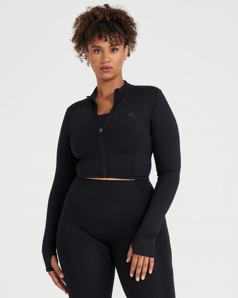 Oner Active Timeless Crop Jacken Schwarz | XDTWOCY-95