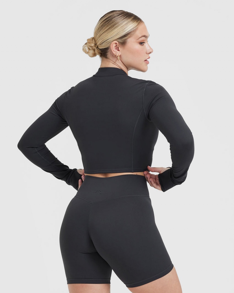 Oner Active Timeless Crop Jacken Schwarz | SIXCHWY-02