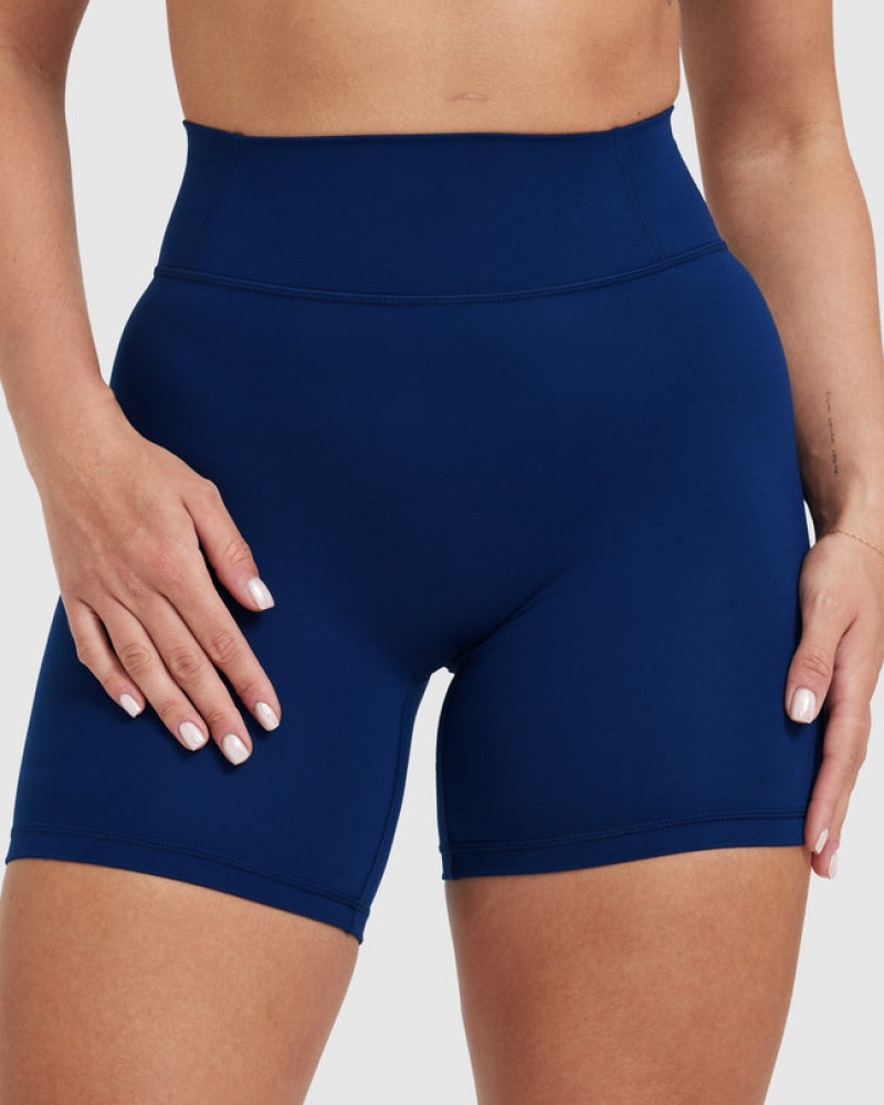 Oner Active Timeless High Waisted Kurze Hose Blau | GJHZVUL-74