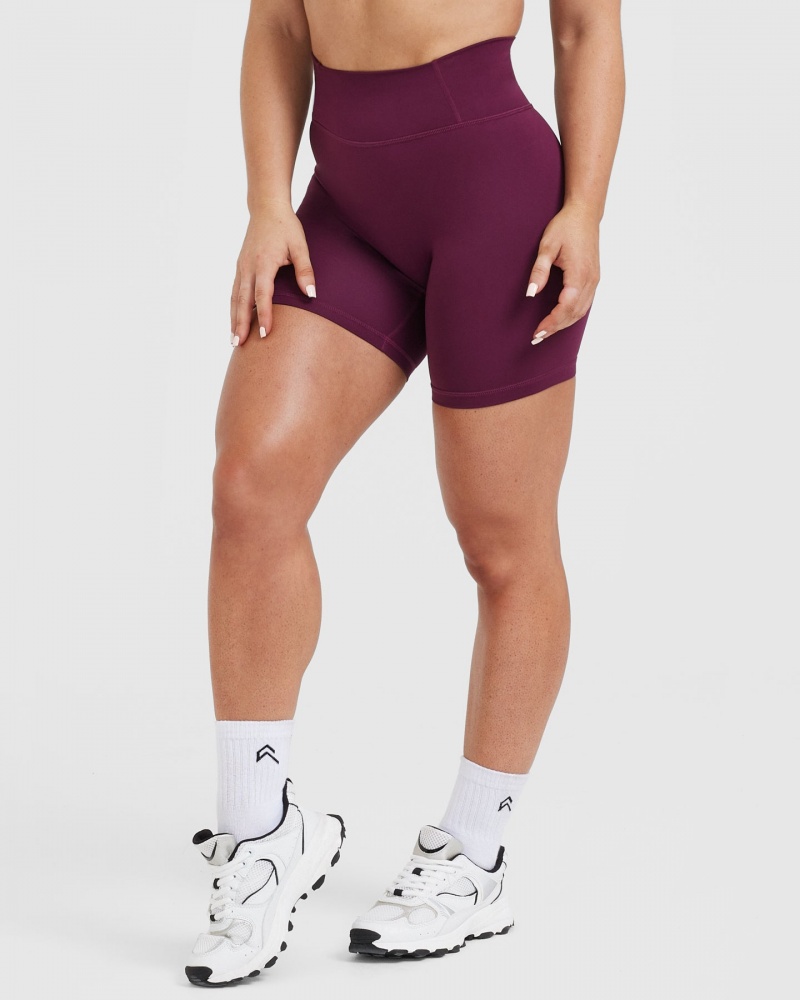 Oner Active Timeless High Waisted Kurze Hose Bordeaux | EVMUFSO-84