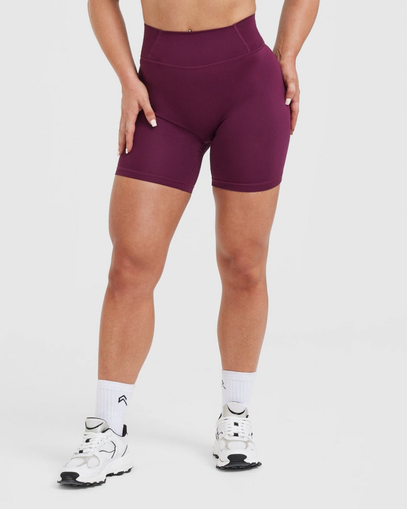 Oner Active Timeless High Waisted Kurze Hose Bordeaux | EVMUFSO-84