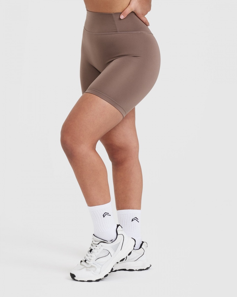 Oner Active Timeless High Waisted Kurze Hose Braun | VIXDCMZ-48