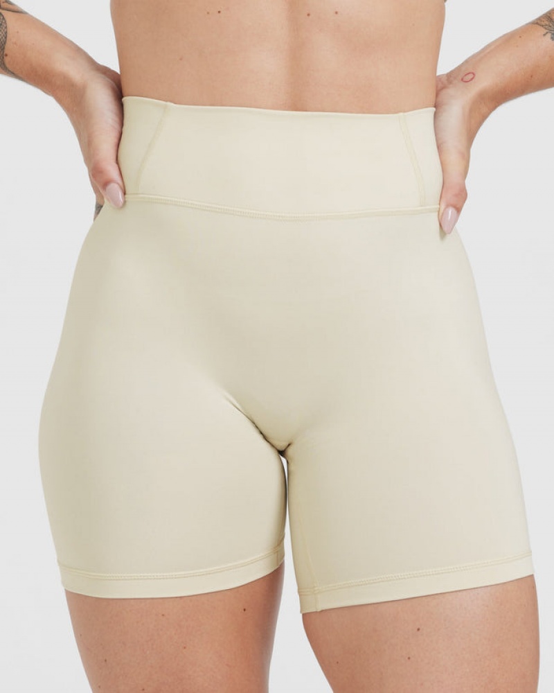 Oner Active Timeless High Waisted Kurze Hose Hellgelb | YLVQFWZ-59