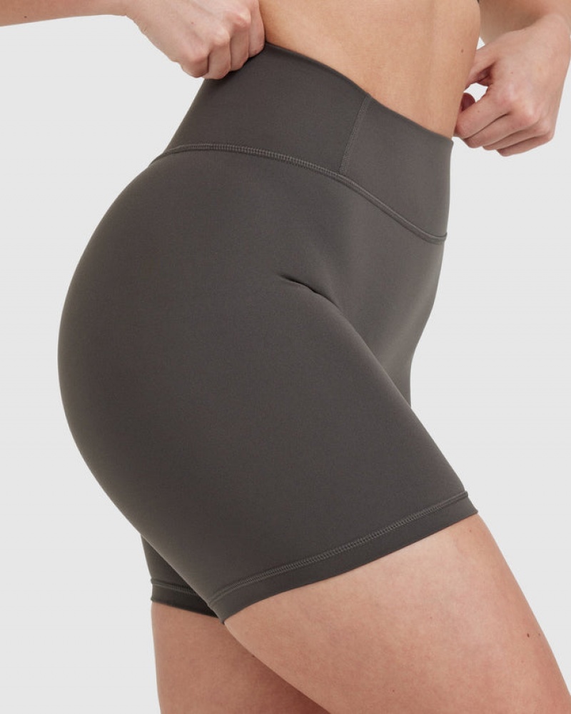 Oner Active Timeless High Waisted Kurze Hose Tiefesgrau Braun | LHDRSKJ-81