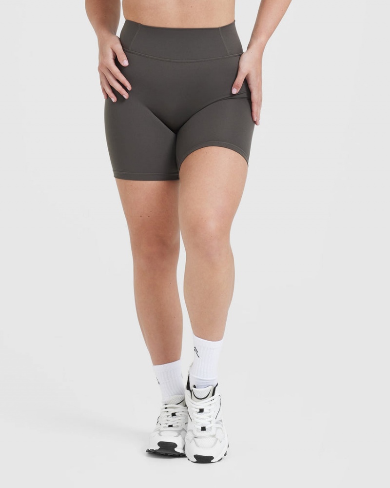 Oner Active Timeless High Waisted Kurze Hose Tiefesgrau Braun | LHDRSKJ-81