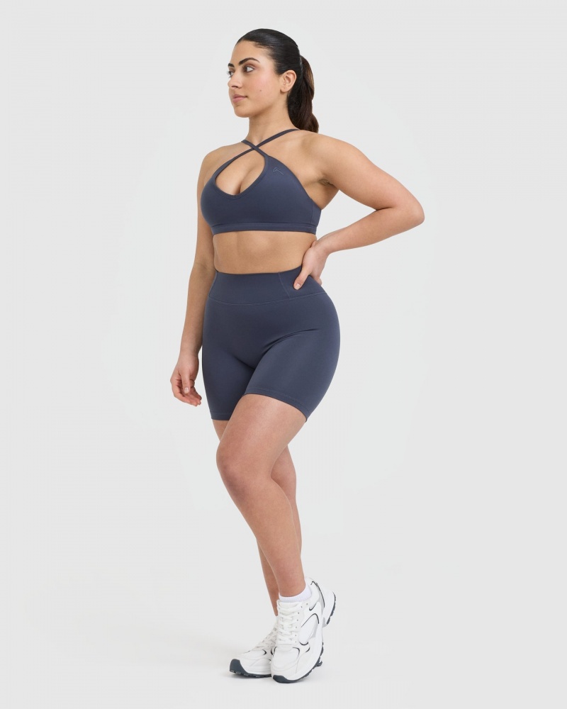 Oner Active Timeless High Waisted Kurze Hose Blau | MDKHBZC-96