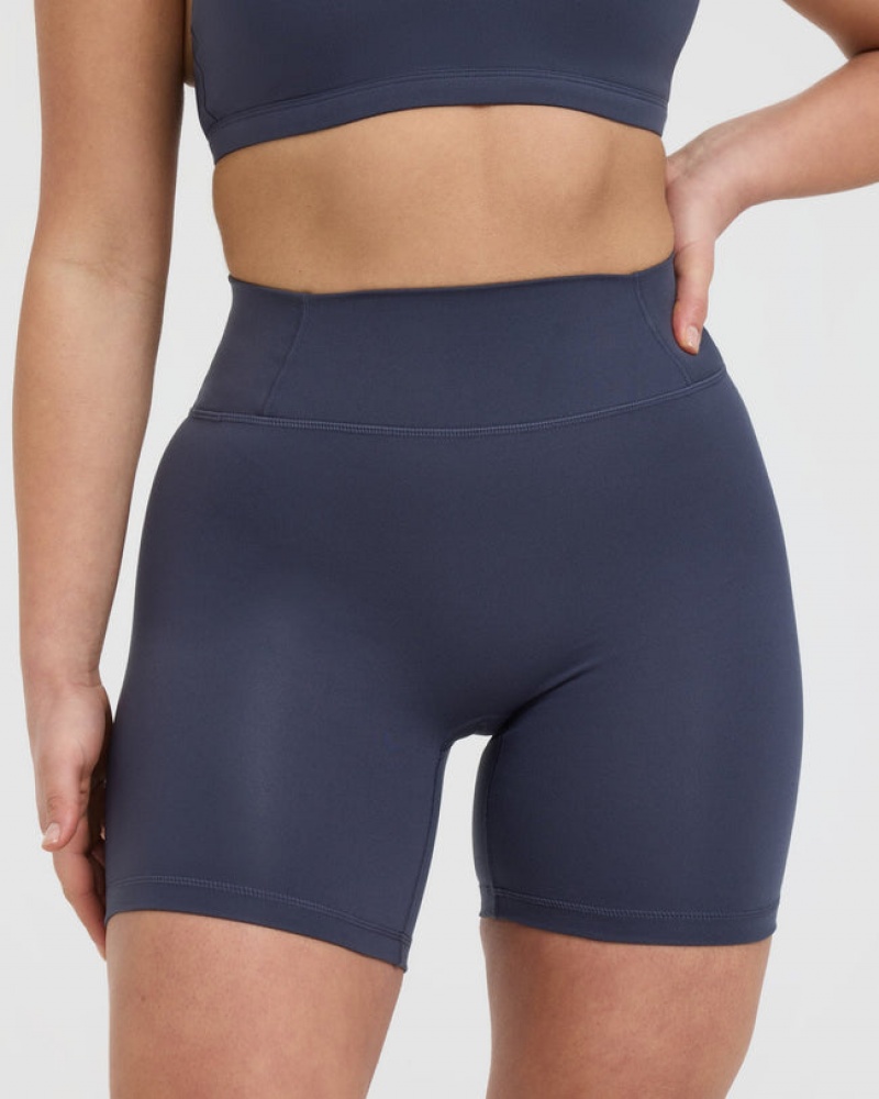 Oner Active Timeless High Waisted Kurze Hose Blau | MDKHBZC-96